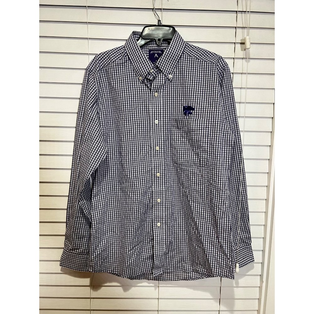 Antigua Kansas State Wildcats Button Up Shirt - Size‎ M